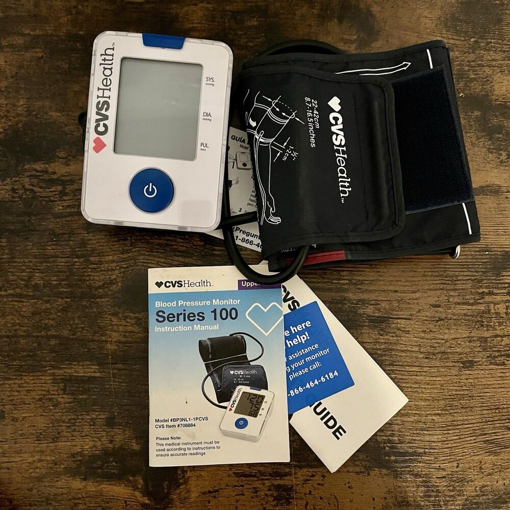 CVS Health Blood Pressure Monitor Upper Arm Series 100 Soft Fit Cuff Tested